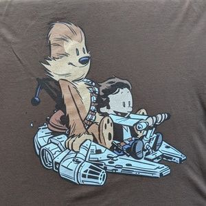 Han & Chewy / Calvin & Hobbes T-Shirt in Brown